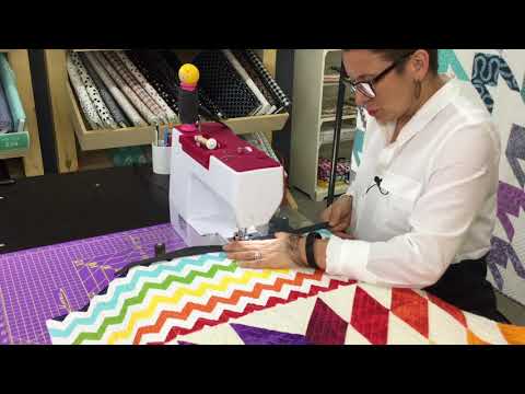 Machine binding a quilt for beginner quilters