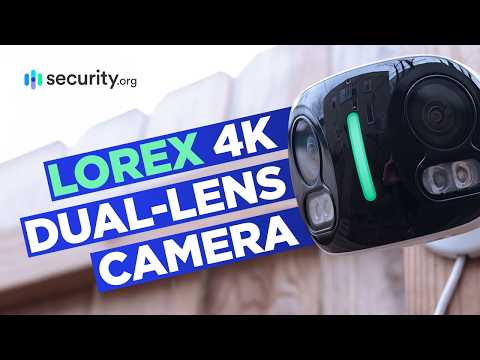 Lorex 4K Dual-Lens Outdoor Camera: Ultra-Wide 180º Field of View